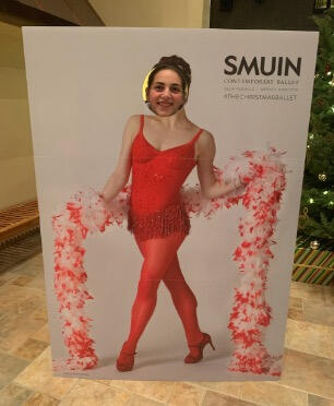 Emily Judith Mitnick having fun at Smuin Ballet intermission.