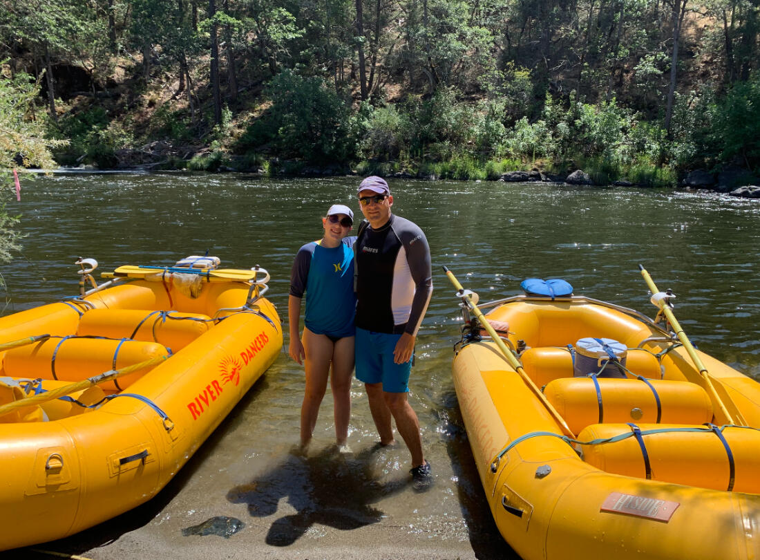 Emily Judith Mitnick at the end of the rafting expedition